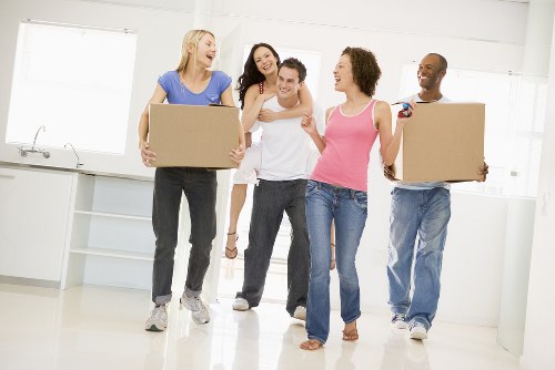 Removal team preparing a local move in Twickenham