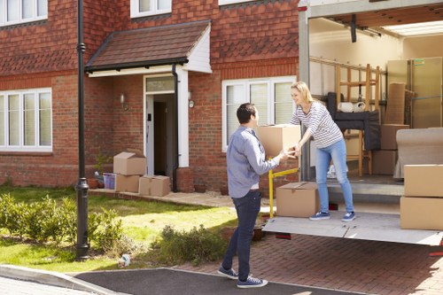 Professional removal services in Twickenham preparing household items for transport