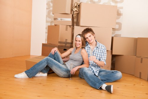 Residential move in Twickenham involving stairs, narrow access, and careful handling