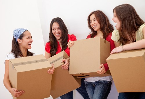 Twickenham house move planning with packed boxes and moving van
