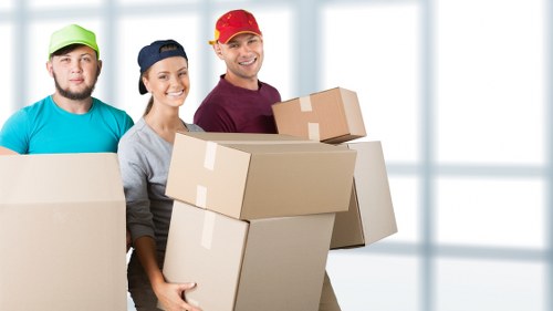 Removal team preparing a flat move in Twickenham