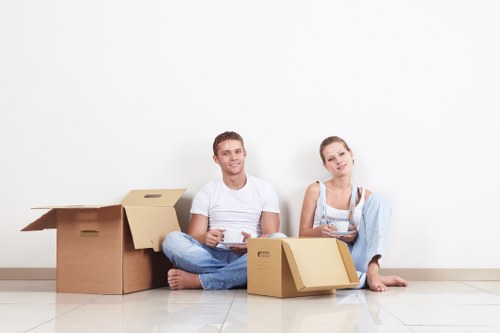Professional furniture pick-up in Twickenham office setting