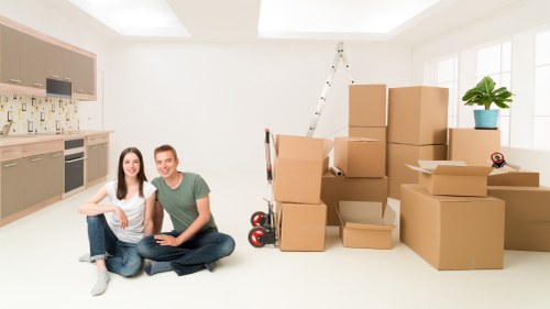 Careful loading of household furniture during a Twickenham move