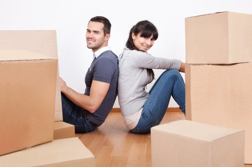 Twickenham man and van loading furniture for delivery