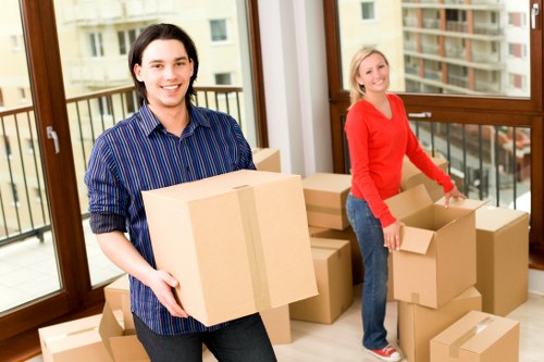 Preparation checklist scene for a house move in Twickenham